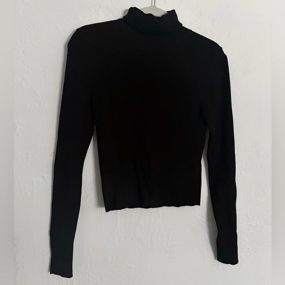 Zara Black Turtleneck Sweater